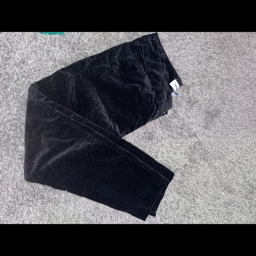 Black Velvet Pixie Pants